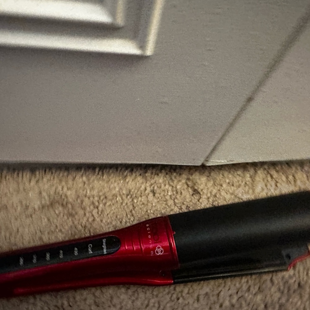 Red and Black Hair Straightener